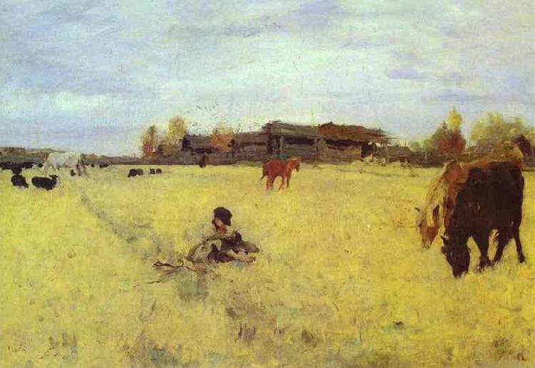 Valentin Serov October. Domotcanovo